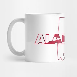 Alabama Colored State Letters Mug